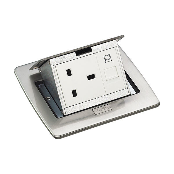 Eliminating Cord Clutter with a Built-In Floor Power Outle