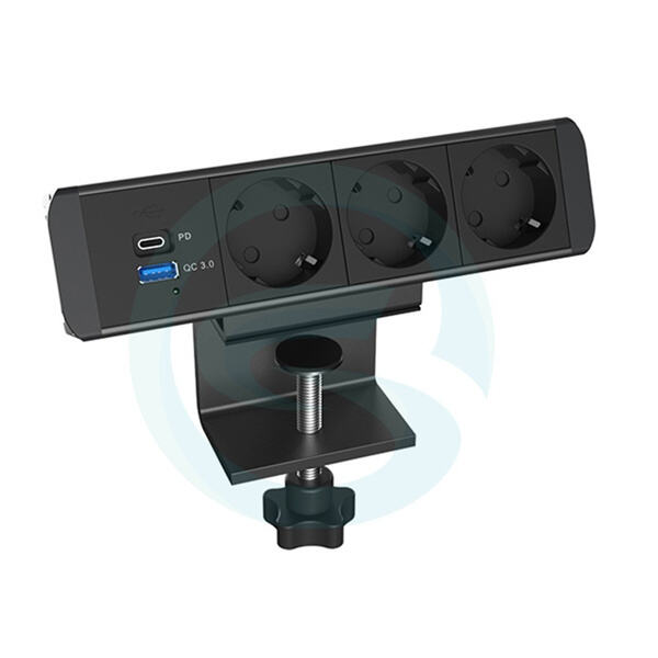 Uspořádejte své kabely a zůstaňte připojeni s vývodem elektřiny na stůl a USB nabíjecí stanici