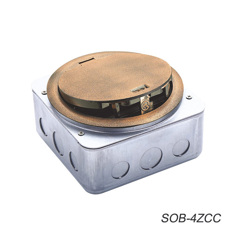 SOB-4ZCC Series IP65 Waterproof Floor Outlet Boxes