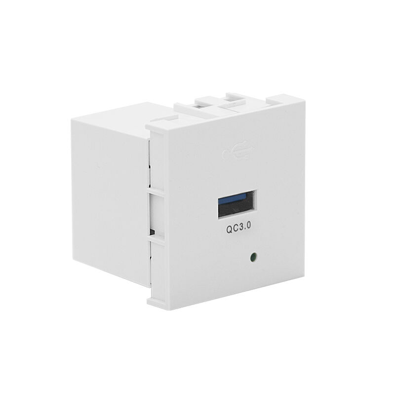 Modular Socket Single Port Type A 18W QC3.0 USB Charger F21-QC1